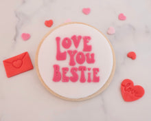 Load image into Gallery viewer, Love You Bestie Fondant Embosser - Made in the UK with Love  from House of Toot Sweet - Just £6.50! Shop now at House of Toot Sweet
