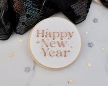 Load image into Gallery viewer, Retro Happy New Year Fondant Cookie Embosser - Made in the UK with Love  from House of Toot Sweet - Just £6.50! Shop now at House of Toot Sweet
