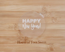 Load image into Gallery viewer, Bold Happy New Year Fondant Cookie Embosser - Made in the UK with Love  from House of Toot Sweet - Just £6.50! Shop now at House of Toot Sweet
