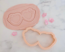 Load image into Gallery viewer, Cherry Blossom Heart Glasses Cookie Embosser / Cookie Cutter - Made in the UK with Love  from House of Toot Sweet - Just £6.50! Shop now at House of Toot Sweet
