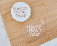 Load image into Gallery viewer, Retro Happy New Year Fondant Cookie Embosser - Made in the UK with Love  from House of Toot Sweet - Just £6.50! Shop now at House of Toot Sweet
