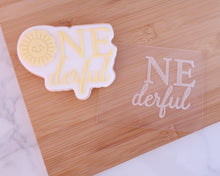 Load image into Gallery viewer, &#39;Mix and Match&#39; - Blank Onederful Fondant Cookie Embosser &amp; Cutter - Made in the UK with Love  from House of Toot Sweet - Just £6! Shop now at House of Toot Sweet
