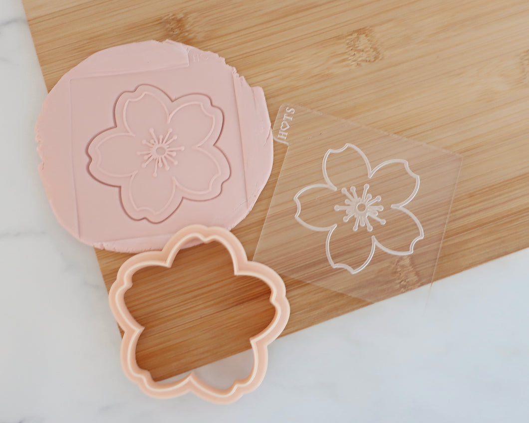 Cherry Blossom Fondant Embosser / Cookie Cutter - Made in the UK with Love  from House of Toot Sweet - Just £6! Shop now at House of Toot Sweet