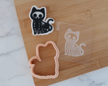 Load image into Gallery viewer, Skeleton Cat Cookie Embosser / Cutter - Made in the UK with Love  from House of Toot Sweet - Just £6! Shop now at House of Toot Sweet
