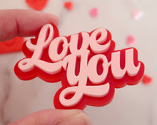 Load image into Gallery viewer, Love You Cupcake Toppers/ Charms - Made in the UK with Love  from House of Toot Sweet - Just £3! Shop now at House of Toot Sweet
