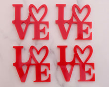 Load image into Gallery viewer, Love - Cupcake Toppers/ Charms - Made in the UK with Love  from House of Toot Sweet - Just £1.10! Shop now at House of Toot Sweet
