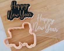 Load image into Gallery viewer, Happy New Year Cookie Cutter / Embosser - Made in the UK with Love  from House of Toot Sweet - Just £6! Shop now at House of Toot Sweet
