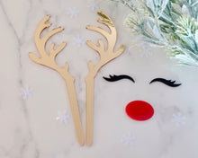 Load image into Gallery viewer, Rudolph Reindeer Antler Set Cake Topper - Made in the UK with Love  from House of Toot Sweet - Just £10! Shop now at House of Toot Sweet
