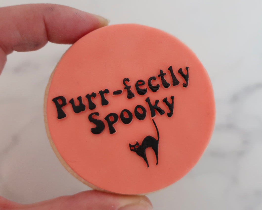 Purrfectly Spooky Cookie & Cupcake Embosser - Made in the UK with Love  from House of Toot Sweet - Just £6.50! Shop now at House of Toot Sweet