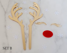 Load image into Gallery viewer, Rudolph Reindeer Antler Set Cake Topper - Made in the UK with Love  from House of Toot Sweet - Just £10! Shop now at House of Toot Sweet
