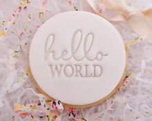 Load image into Gallery viewer, Hello World Stamp - Made in the UK with Love  from House of Toot Sweet - Just £5! Shop now at House of Toot Sweet
