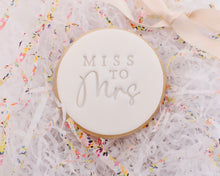 Load image into Gallery viewer, Miss To Mrs Fondant Cookie Stamp - Made in the UK with Love  from House of Toot Sweet - Just £5! Shop now at House of Toot Sweet
