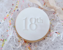 Load image into Gallery viewer, Classic Font Birthday Milestones Fondant Cookie Stamp - Made in the UK with Love  from House of Toot Sweet - Just £5! Shop now at House of Toot Sweet
