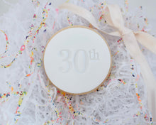 Load image into Gallery viewer, Classic Font Birthday Milestones Fondant Cookie Stamp - Made in the UK with Love  from House of Toot Sweet - Just £5! Shop now at House of Toot Sweet
