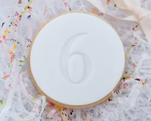 Load image into Gallery viewer, Classic Font Birthday Number Age 1-10 Fondant Cookie Stamp - Made in the UK with Love  from House of Toot Sweet - Just £5! Shop now at House of Toot Sweet
