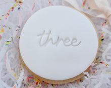 Load image into Gallery viewer, Handwritten Font Birthday Age 1-10 Fondant Cookie Stamp - Made in the UK with Love  from House of Toot Sweet - Just £5! Shop now at House of Toot Sweet
