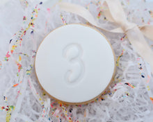 Load image into Gallery viewer, Handwritten Font Birthday Number Age 1-10 Fondant Cookie Stamp - Made in the UK with Love  from House of Toot Sweet - Just £5! Shop now at House of Toot Sweet
