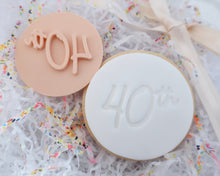 Load image into Gallery viewer, Handwritten Font Birthday Milestones Fondant Cookie Stamp - Made in the UK with Love  from House of Toot Sweet - Just £5! Shop now at House of Toot Sweet
