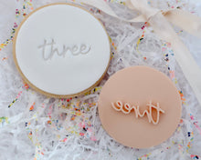 Load image into Gallery viewer, Handwritten Font Birthday Age 1-10 Fondant Cookie Stamp - Made in the UK with Love  from House of Toot Sweet - Just £5! Shop now at House of Toot Sweet
