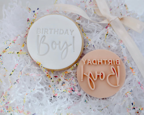 Birthday Boy Fondant Cookie Stamp - Made in the UK with Love  from House of Toot Sweet - Just £5! Shop now at House of Toot Sweet