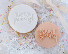 Load image into Gallery viewer, Let&#39;s Paw-ty! Fondant Cookie Stamp - Made in the UK with Love  from House of Toot Sweet - Just £5! Shop now at House of Toot Sweet
