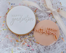 Load image into Gallery viewer, Happy Graduation Fondant Cookie Stamp - Made in the UK with Love  from House of Toot Sweet - Just £5! Shop now at House of Toot Sweet
