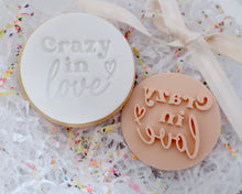 Load image into Gallery viewer, Crazy In Love Fondant Cookie Stamp - Made in the UK with Love  from House of Toot Sweet - Just £5! Shop now at House of Toot Sweet
