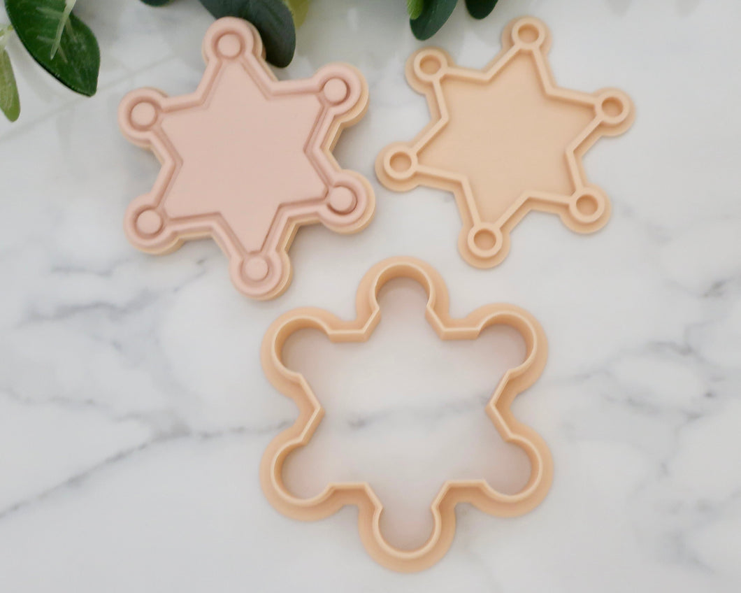 Sheriffs Badge Fondant Stamp / Cutter - Made in the UK with Love  from House of Toot Sweet - Just £6! Shop now at House of Toot Sweet