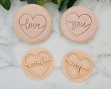 Load image into Gallery viewer, Love You Hearts Fondant Cookie Stamp - Made in the UK with Love  from House of Toot Sweet - Just £5! Shop now at House of Toot Sweet
