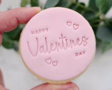 Load image into Gallery viewer, Happy Valentines Day Style 1 Fondant Cookie Stamp - Made in the UK with Love  from House of Toot Sweet - Just £5! Shop now at House of Toot Sweet
