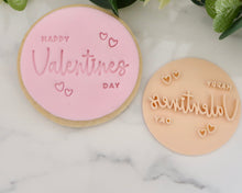 Load image into Gallery viewer, Happy Valentines Day Style 1 Fondant Cookie Stamp - Made in the UK with Love  from House of Toot Sweet - Just £5! Shop now at House of Toot Sweet
