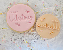 Load image into Gallery viewer, Happy Valentines Day Style 1 Fondant Cookie Stamp - Made in the UK with Love  from House of Toot Sweet - Just £5! Shop now at House of Toot Sweet
