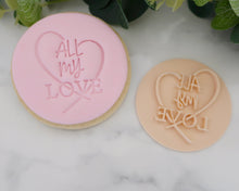 Load image into Gallery viewer, All My Love Fondant Cookie Stamp - Made in the UK with Love  from House of Toot Sweet - Just £5! Shop now at House of Toot Sweet
