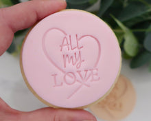 Load image into Gallery viewer, All My Love Fondant Cookie Stamp - Made in the UK with Love  from House of Toot Sweet - Just £5! Shop now at House of Toot Sweet
