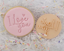 Load image into Gallery viewer, I Love You Fondant Cookie Stamp - Made in the UK with Love  from House of Toot Sweet - Just £5! Shop now at House of Toot Sweet
