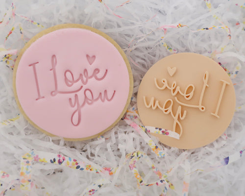 I Love You Fondant Cookie Stamp - Made in the UK with Love  from House of Toot Sweet - Just £5! Shop now at House of Toot Sweet