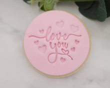 Load image into Gallery viewer, Love You Hearts Fondant Cookie Stamp - Made in the UK with Love  from House of Toot Sweet - Just £5! Shop now at House of Toot Sweet
