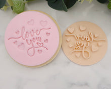 Load image into Gallery viewer, Love You Hearts Fondant Cookie Stamp - Made in the UK with Love  from House of Toot Sweet - Just £5! Shop now at House of Toot Sweet
