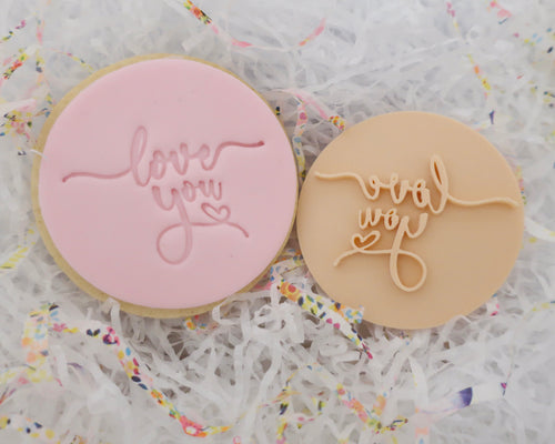 Love You Fondant Cookie Stamp - Made in the UK with Love  from House of Toot Sweet - Just £5! Shop now at House of Toot Sweet