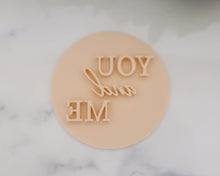 Load image into Gallery viewer, You And Me Fondant Cookie Stamp - Made in the UK with Love  from House of Toot Sweet - Just £5! Shop now at House of Toot Sweet
