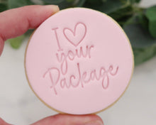 Load image into Gallery viewer, I Love Your Package Fondant Cookie Stamp - Made in the UK with Love  from House of Toot Sweet - Just £5! Shop now at House of Toot Sweet
