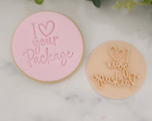 Load image into Gallery viewer, I Love Your Package Fondant Cookie Stamp - Made in the UK with Love  from House of Toot Sweet - Just £5! Shop now at House of Toot Sweet
