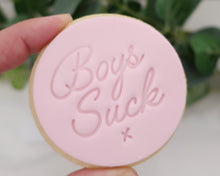 Load image into Gallery viewer, Boys Suck Fondant Cookie Stamp - Made in the UK with Love  from House of Toot Sweet - Just £5! Shop now at House of Toot Sweet
