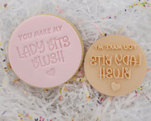 Load image into Gallery viewer, You Make My Lady Bits Blush Fondant Cookie Stamp - Made in the UK with Love  from House of Toot Sweet - Just £5! Shop now at House of Toot Sweet
