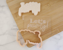 Load image into Gallery viewer, Let&#39;s Paw-ty! Fondant Cookie Cutter / Embosser - Made in the UK with Love  from House of Toot Sweet - Just £5.50! Shop now at House of Toot Sweet
