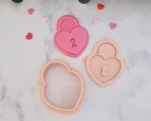 Load image into Gallery viewer, Love Letter/ Heart Padlock  Fondant Embossers and Cutters - Made in the UK with Love  from House of Toot Sweet - Just £8! Shop now at House of Toot Sweet
