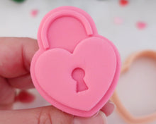 Load image into Gallery viewer, Love Letter/ Heart Padlock  Fondant Embossers and Cutters - Made in the UK with Love  from House of Toot Sweet - Just £8! Shop now at House of Toot Sweet
