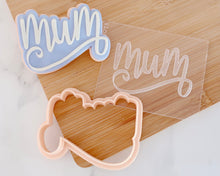 Load image into Gallery viewer, Mum Fondant Embosser / Cutter - Made in the UK with Love  from House of Toot Sweet - Just £6.50! Shop now at House of Toot Sweet
