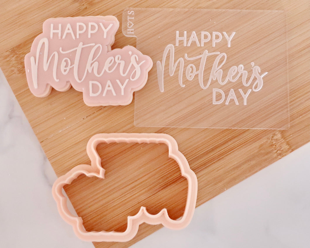 Happy Mother's Day Fondant Embosser / Cutter - Made in the UK with Love  from House of Toot Sweet - Just £6.50! Shop now at House of Toot Sweet