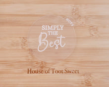 Load image into Gallery viewer, Simply The Best Fondant Embosser - Made in the UK with Love  from House of Toot Sweet - Just £6.50! Shop now at House of Toot Sweet
